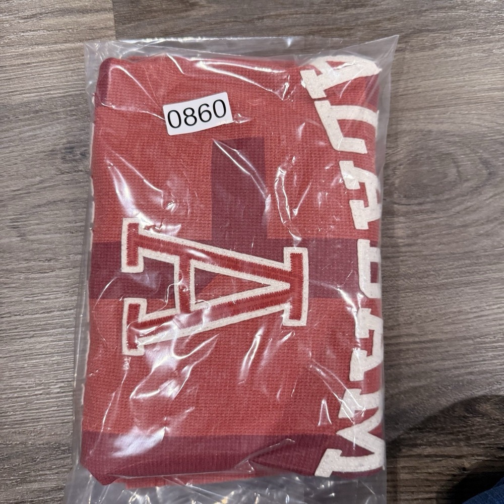 Nike Alabama Crimson Tide Long Sleeve Shirt Waffle Weave Thermal Red Tag Large - Picture 9 of 9